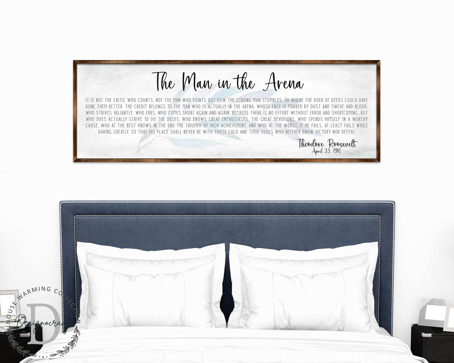 The Man in the Arena - Wooden Office Decor - Inspirational Sign - Famous Quotes - Wooden Home Decor sign - Housewarming Gift - 310311