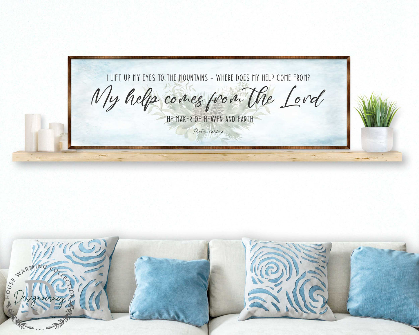 My Help Comes From the Lord - PSALM 121 - Bible Art - Wooden Wall Art - Bible Quotes - Wall Hanging - 310315