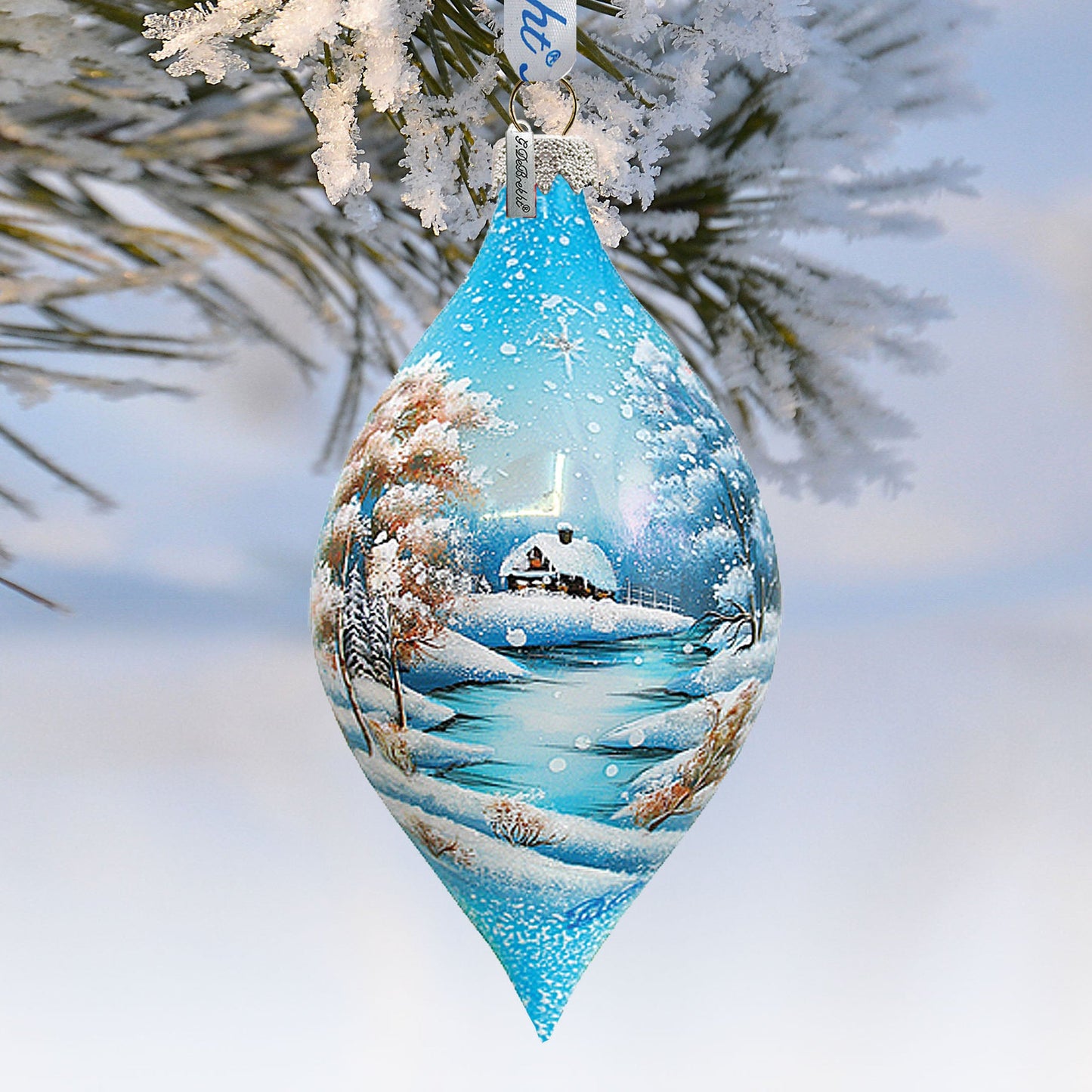 Wonderland Drop Glass Ornament by G. DeBrekht - Christmas Décor - 74170