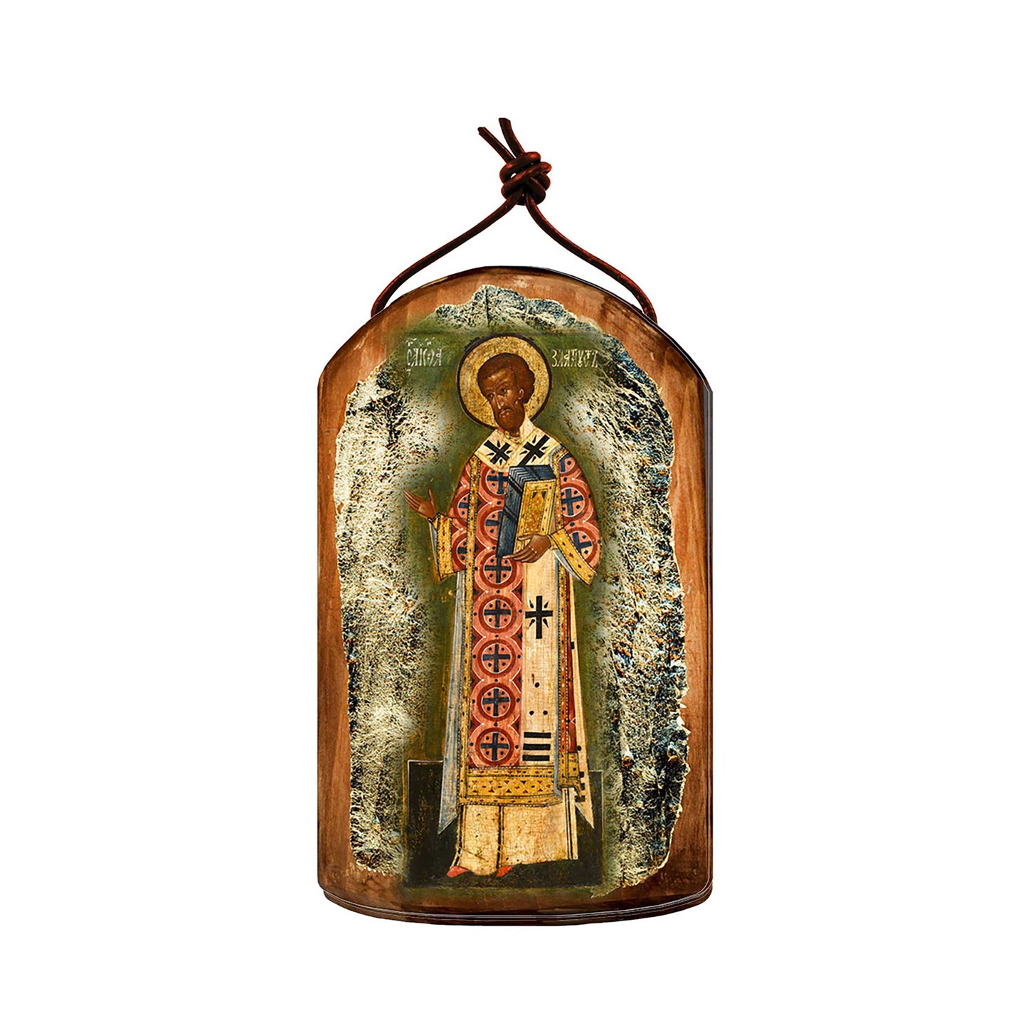Saint Chrysostom Religious Christian Sacred Icon Ornament - Inspirational Icon Decor - 87054