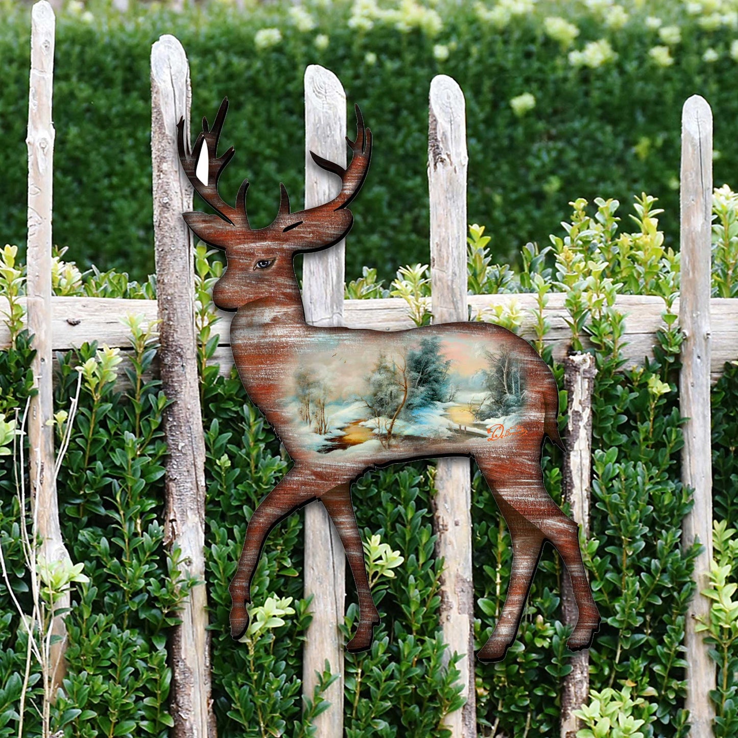 Deer Decorative Wildlife Door Decor - G. DeBrekht - Wildlife Holiday Decor - 8198211H