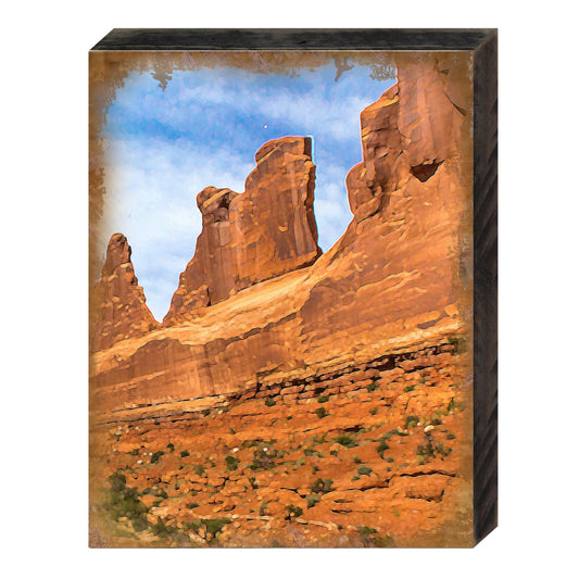 Canyon Side Art Wooden Wall Art by Nature Wonders - Nature Wildlife Decor  - 95284B