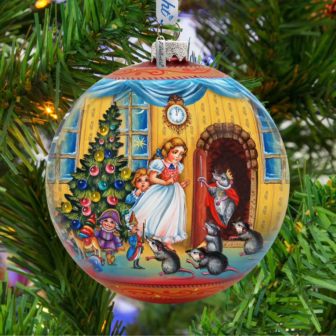 Story of Clara and the Nutcracker Glass Ornament Limited Edition by G. DeBrekht - Christmas Decor - 73884