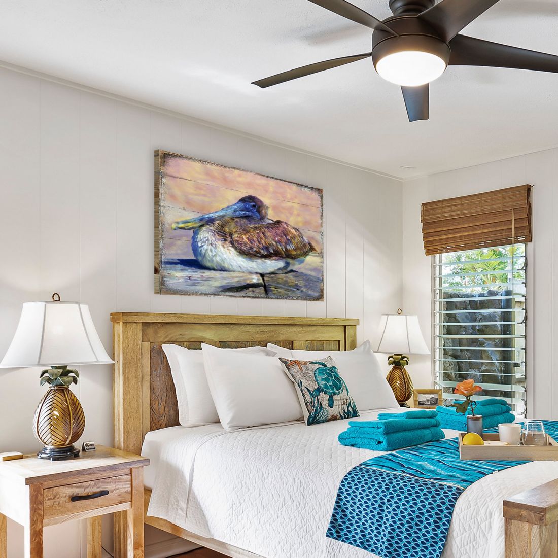 Sowell Seagal Wooden Coastal Wall Art by Nature Wonders - Coastal Sea-Life Decor - 95326B