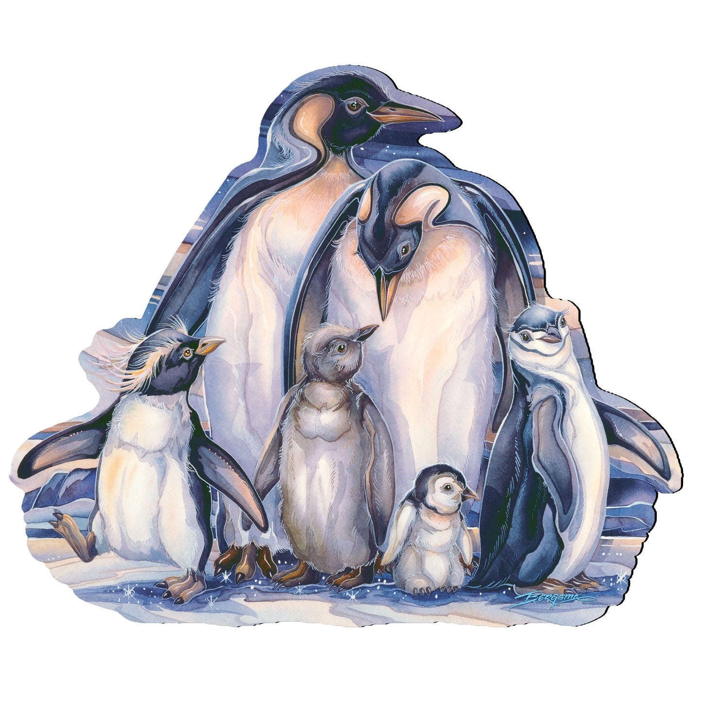 Sno Buddy Like You Wildlife Wall Art - J. Bergsma - Wildlife Holiday Decor - 8591659W-JB