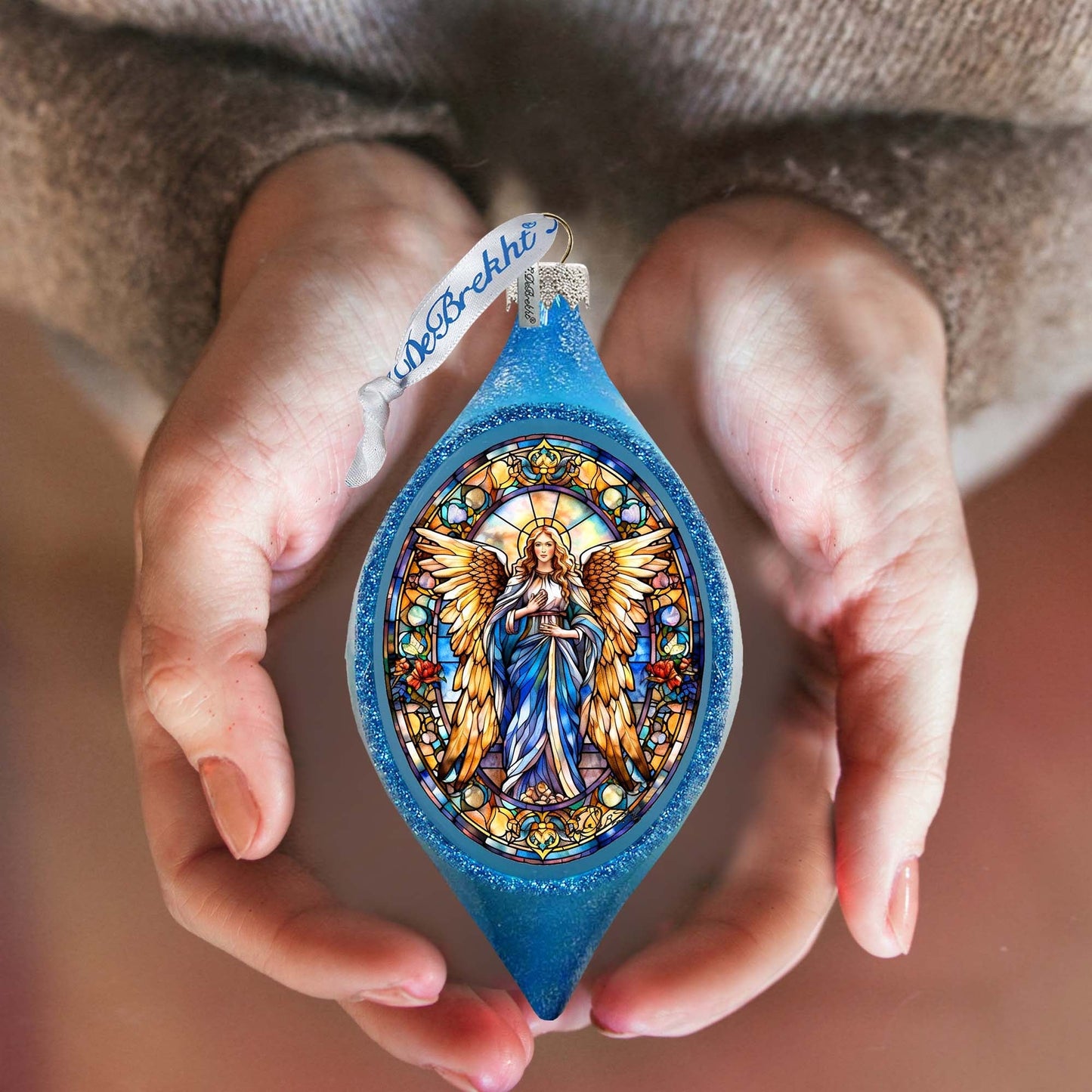 Angel of the Sea Drop Glass Ornament by G. Debrekht - Nativity Holiday Decor - 757-044