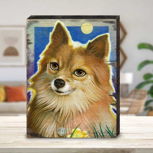 Buttercups Wooden Wall Art by Laura Seeley - Pets Dog and Cats Decor - 8511118B