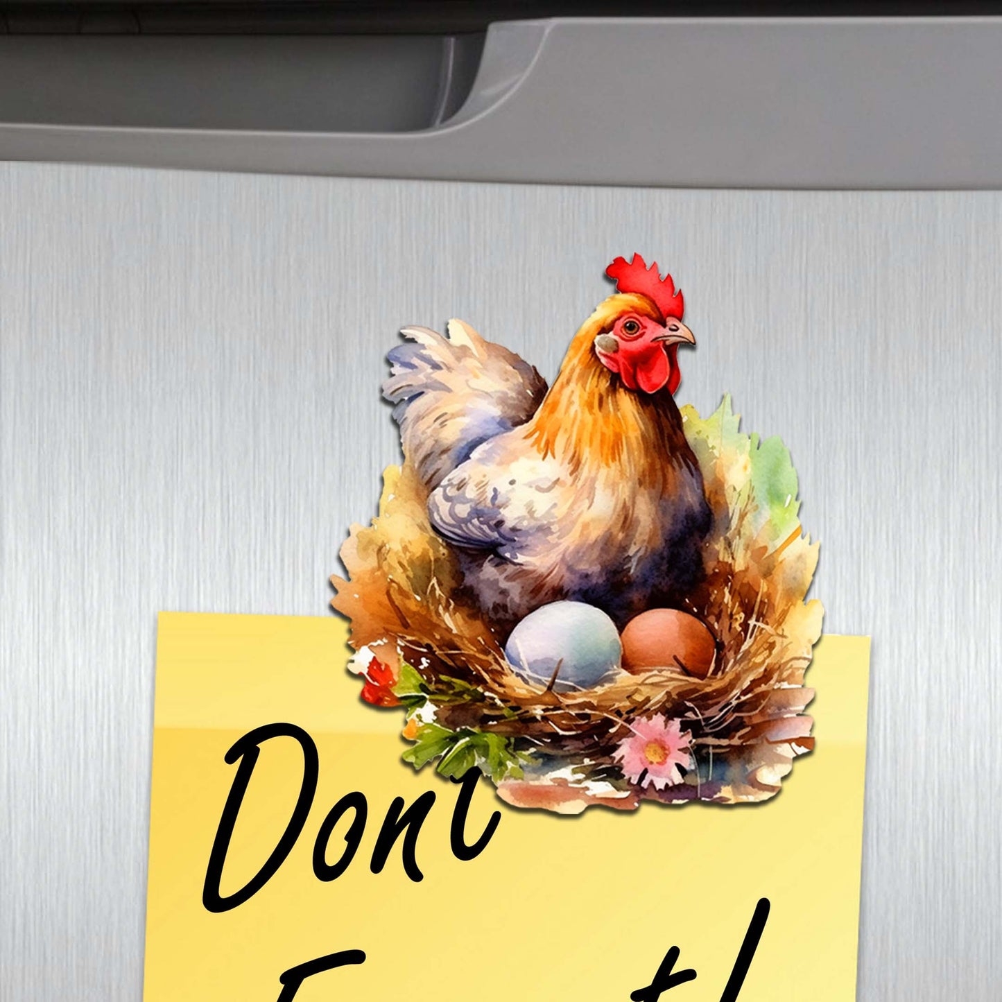 Spring on the Farm Decorative Wooden Magnets Set of 6 by G. Debrekht - Easter Decor - 8090056G-S6