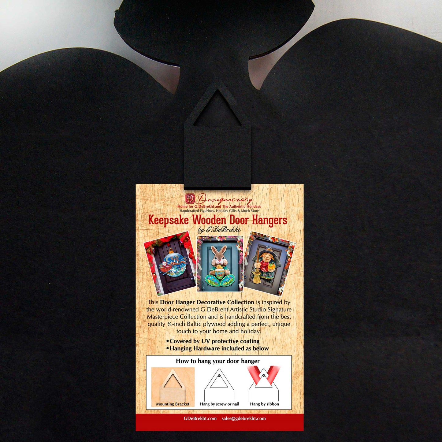 Front Door Winter Cardinals Birdhouse Decor - Christmas Welcome by Susan Winget - Handmade Gift Product Code 8471115-2H-SW