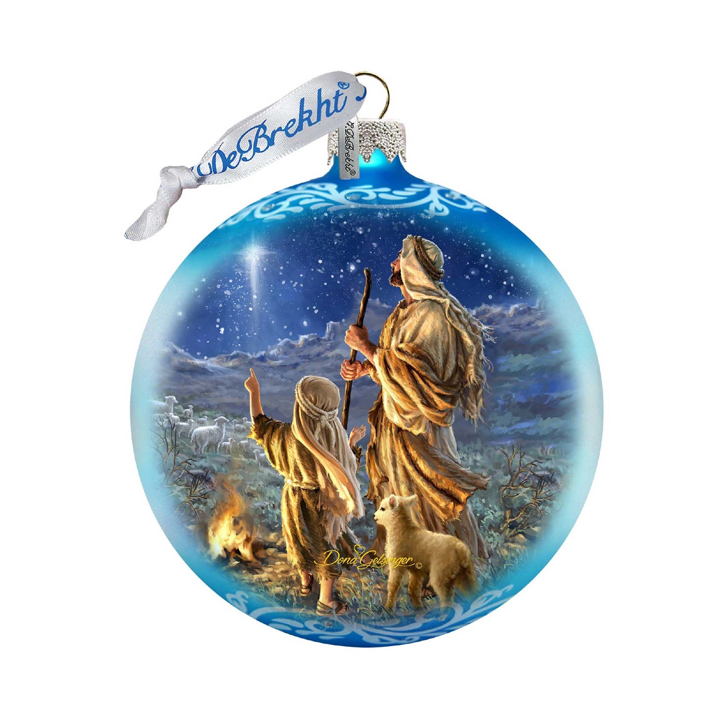 Shepherds Glass Ornament Limited Edition by D. Gelsinger - Nativity Holiday Décor - 73896-1838