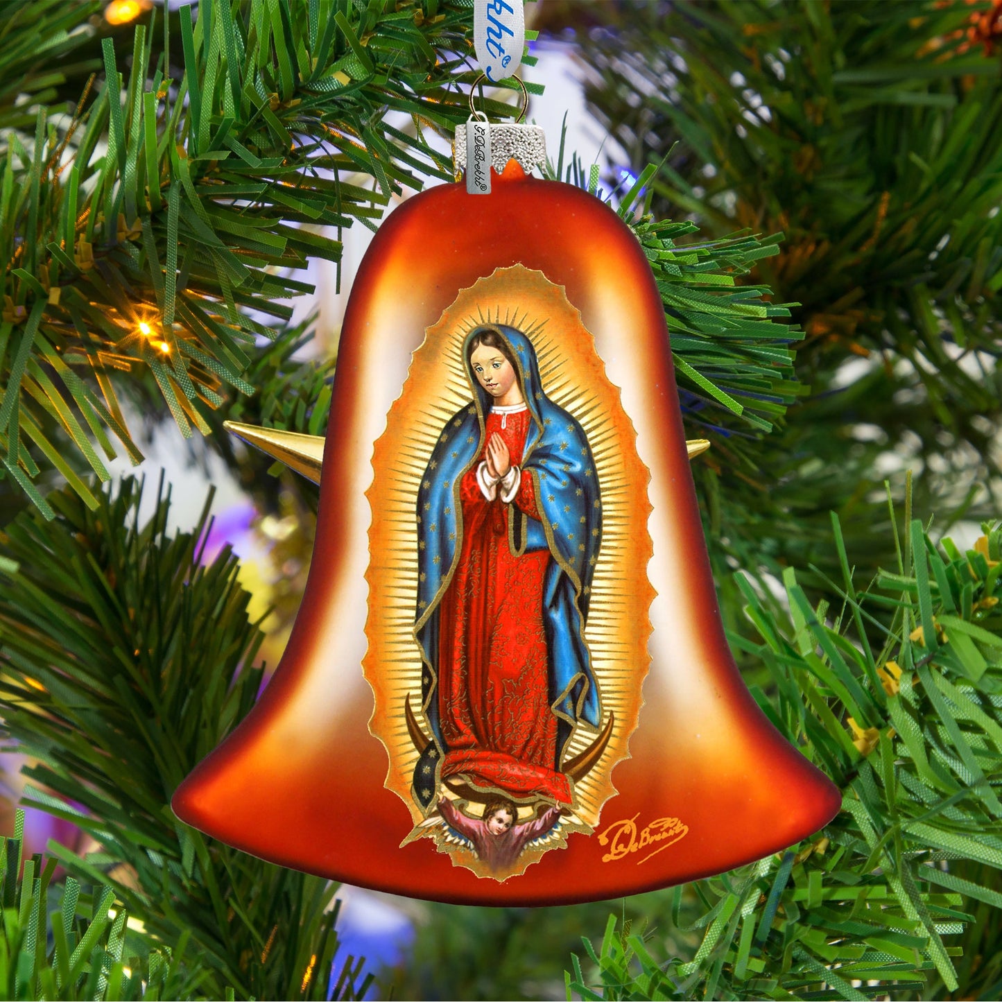 Mary of Guadalupe Glass Ornament by G. DeBrekht - Christmas Decor - 752-035