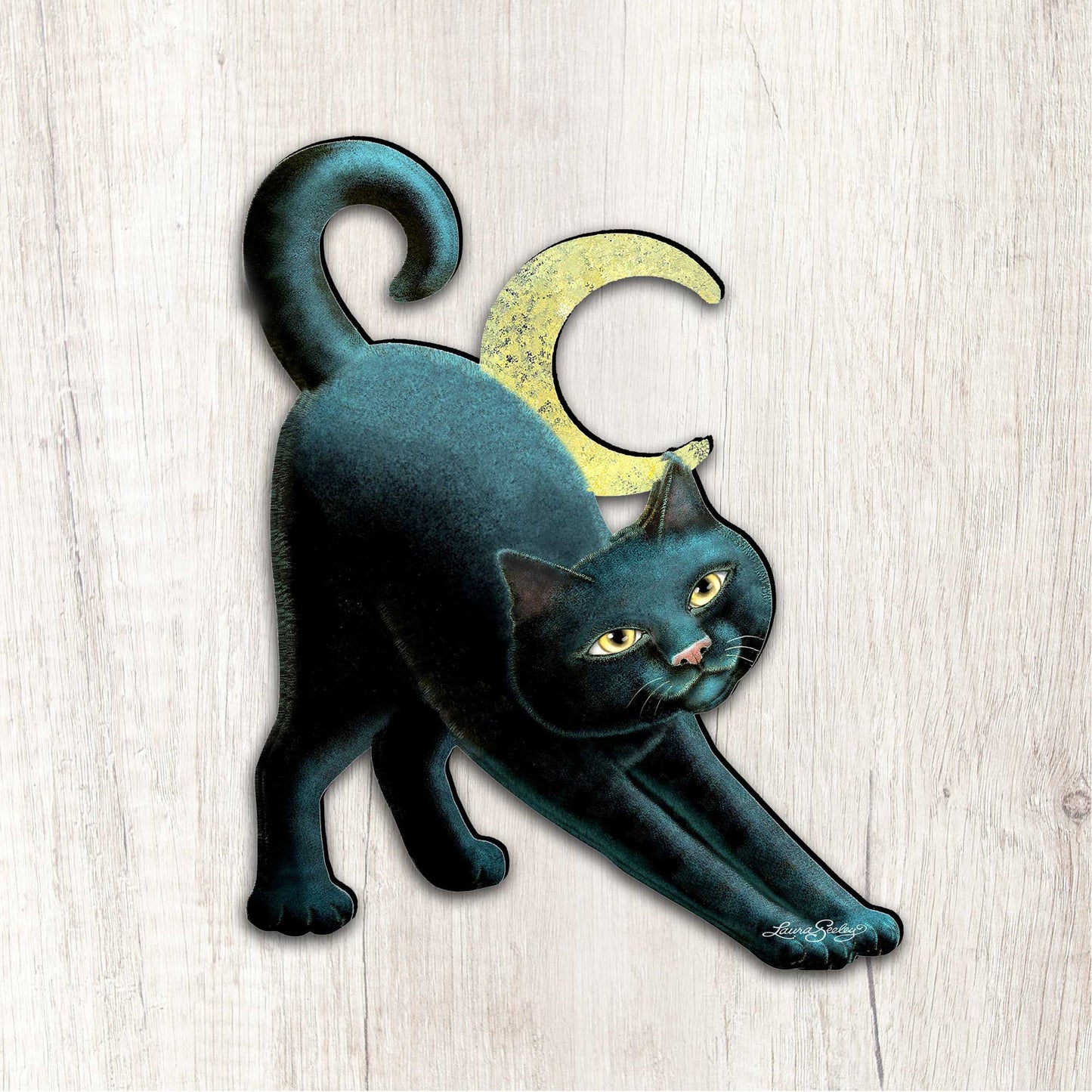 Spooky Halloween Cat Door Decor by Laura Seeley - Thanksgiving Halloween Decor - 8512054H