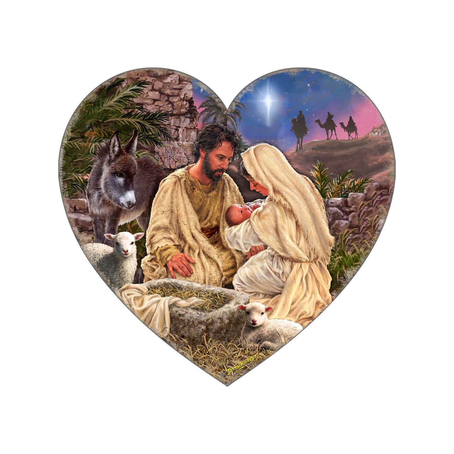 Jesus is Lord Holiday Door Decor by D. Gelsinger - Nativity Holiday Decor - 8652813H-DG