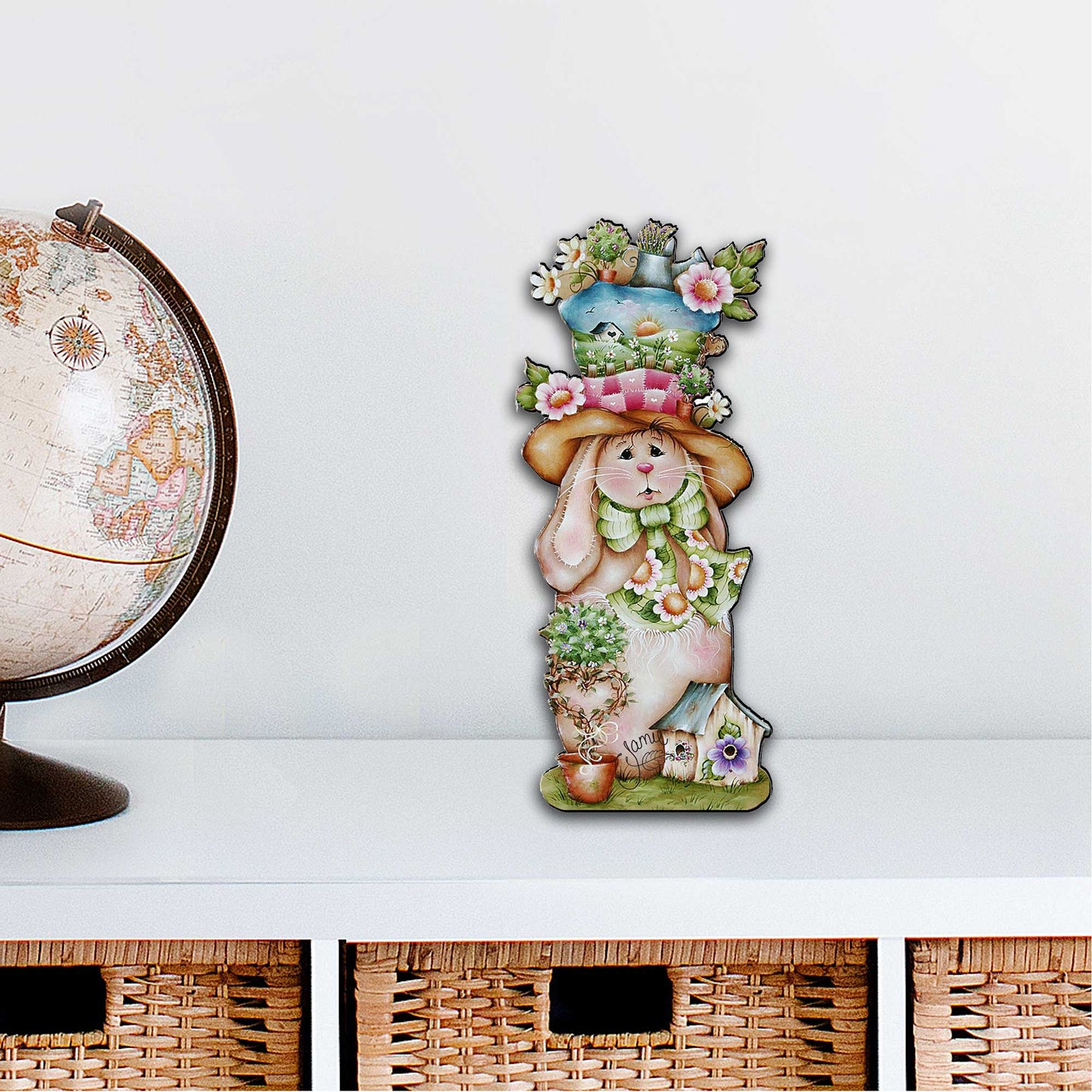 Hailey Hare Easter Door Decor by Jamie Mills-Price - Easter Spring Decor - 8457603H