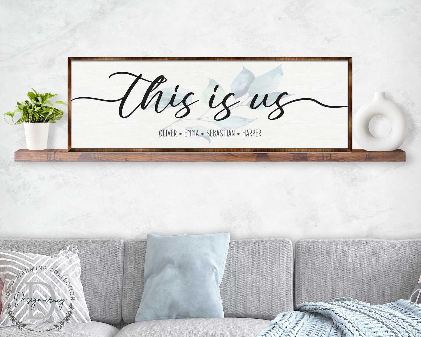 Personalized Family gift - This Is Us - Name sign - Wall Decor - Living room decor - Family Sign - Together they build - 310320
