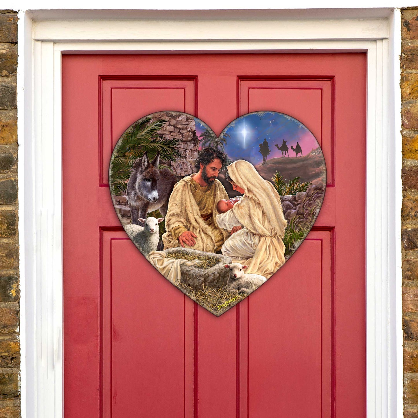 Jesus is Lord Holiday Door Decor by D. Gelsinger - Nativity Holiday Decor - 8652813H-DG
