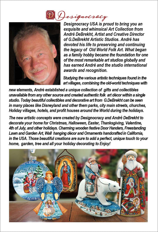 Personalized Easter Ornaments, Personalized Gift, Easter Basket Tag - Family Name Happy Easter Bunny with Eggs Wooden Ornaments by G. Debrekht Easter Spring Decor - 8652785P7