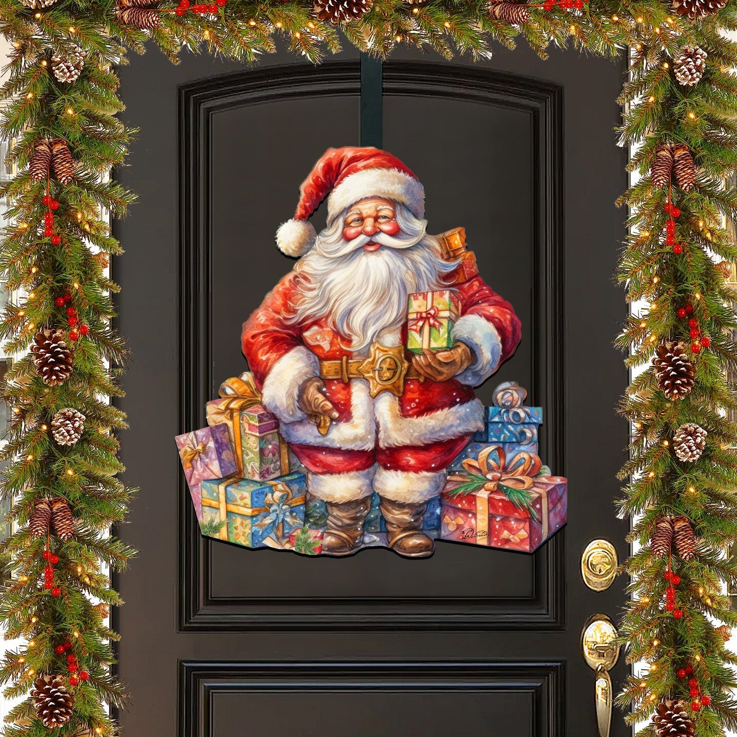 The Joy of Giving Holiday Door Decor by G. Debrekht - Christmas Decor - 8611081H
