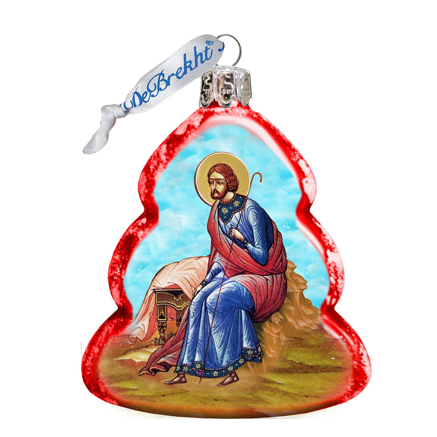 Joseph Mercury Glass Ornament by G. DeBrekht - Nativity Holiday Decor - 772017