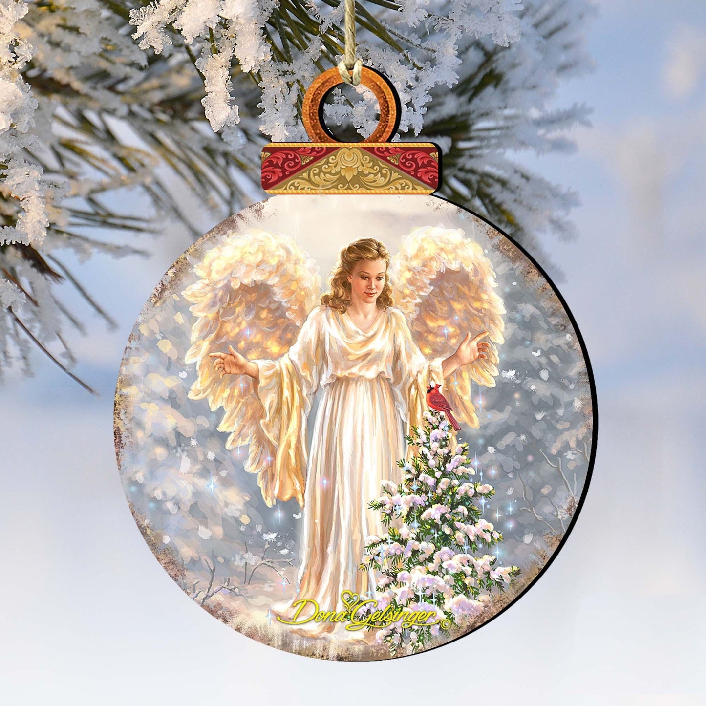 Woodland Angel Wooden Ornaments by Gelsinger - Christmas Decor - 8021046-1565