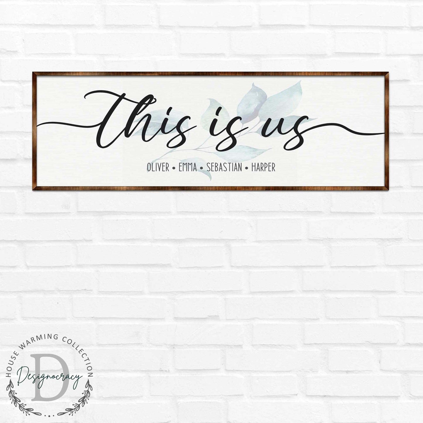 Personalized Family gift - This Is Us - Name sign - Wall Decor - Living room decor - Family Sign - Together they build - 310320
