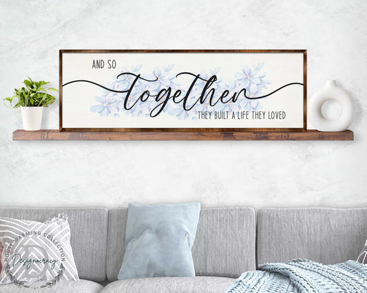 Build a Life You Love - Wooden Living Room Decor - Contemporary Decor - Bedroom Wall Art - Master Bedroom Sign - 310318