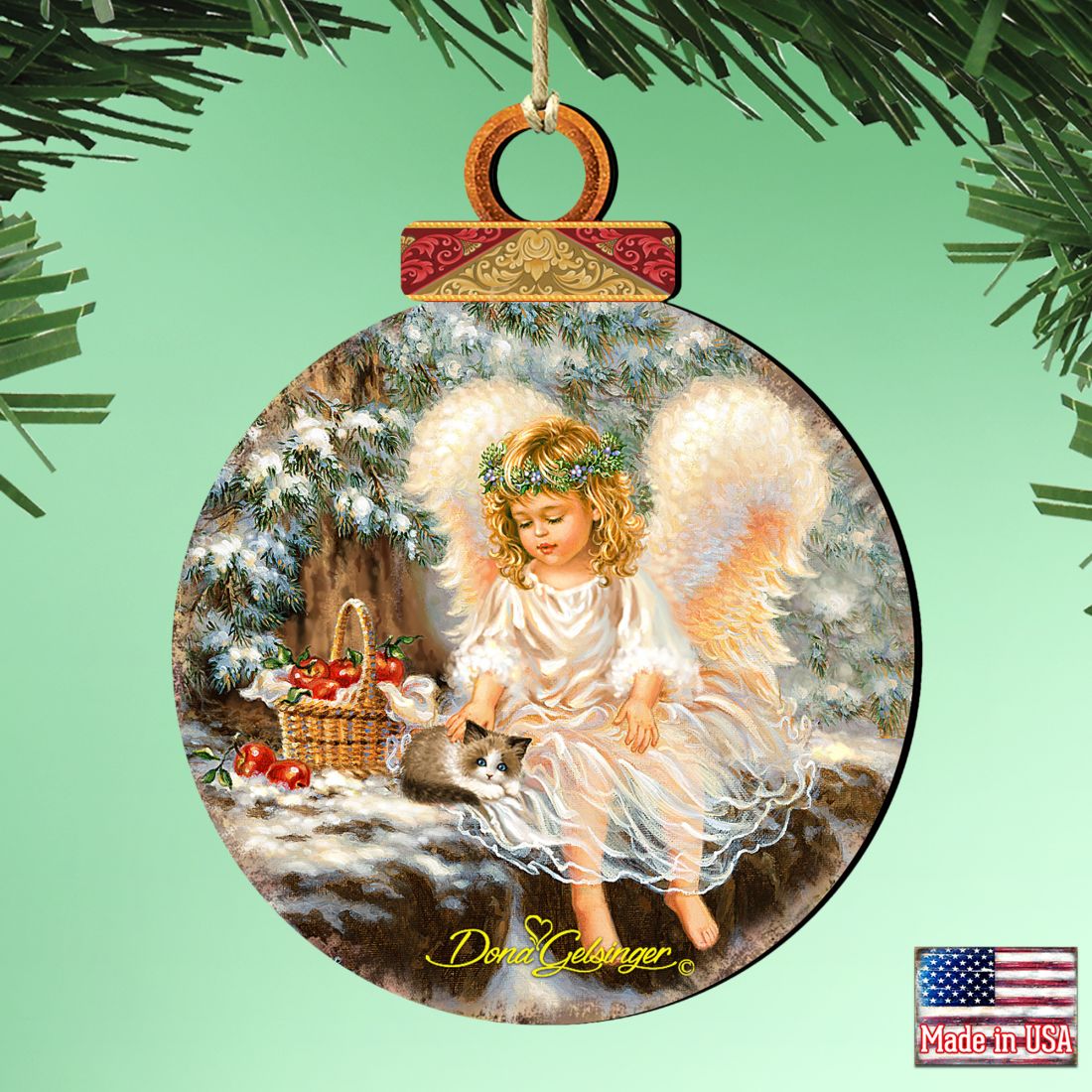 Winter Companions Wooden Ornaments by Gelsinger - Nativity Holiday Decor - 8021120-0718