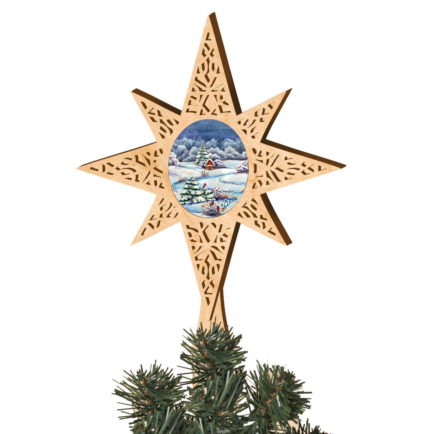 Winter Wonderland Tree Topper by G.DeBrekht - Christmas Decor - 89497