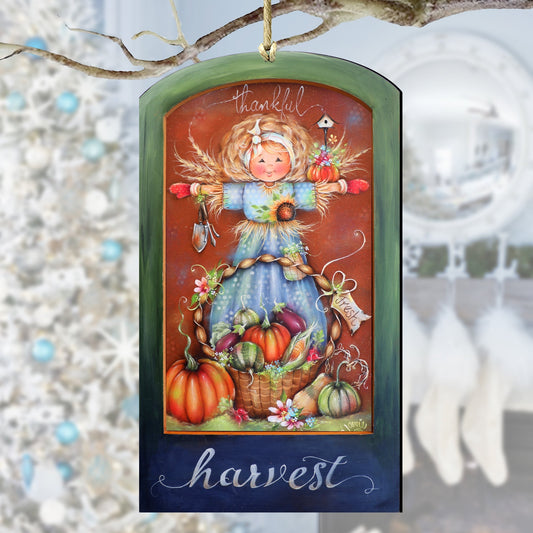 Thankful Harvest Wooden Ornaments by Jamie Mills-Price Thanksgiving Decor - 8611076-MP