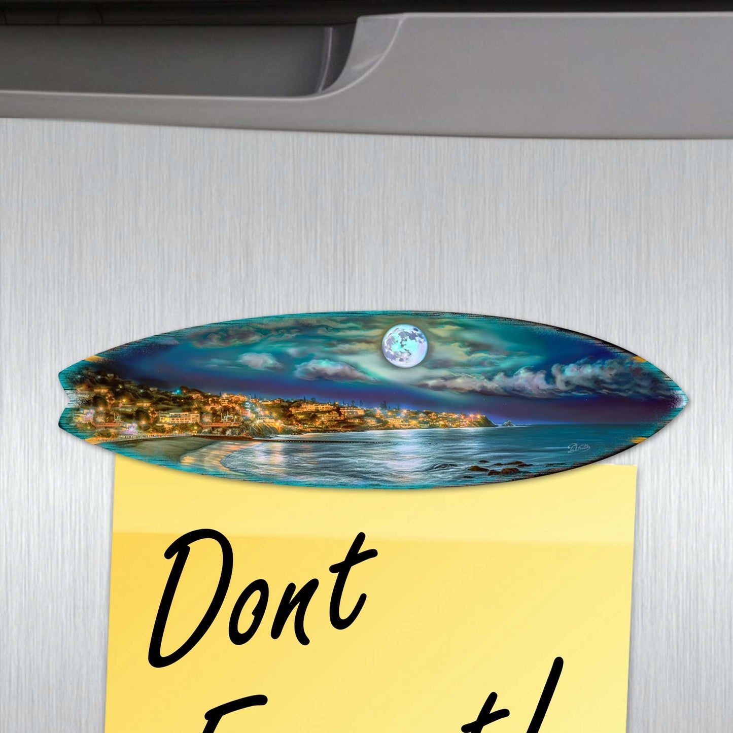 Ocean View Surfboards Decorative Wooden Magnets Set of 6 by G. Debrekht - Coastal Decor - 8090068G-S6