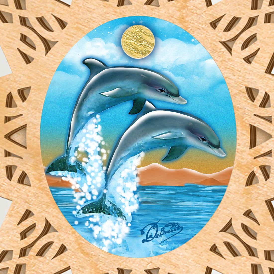 Sea Life Coastal Tree Topper by G. DeBrekht - Coastal Holiday Decor - 89498