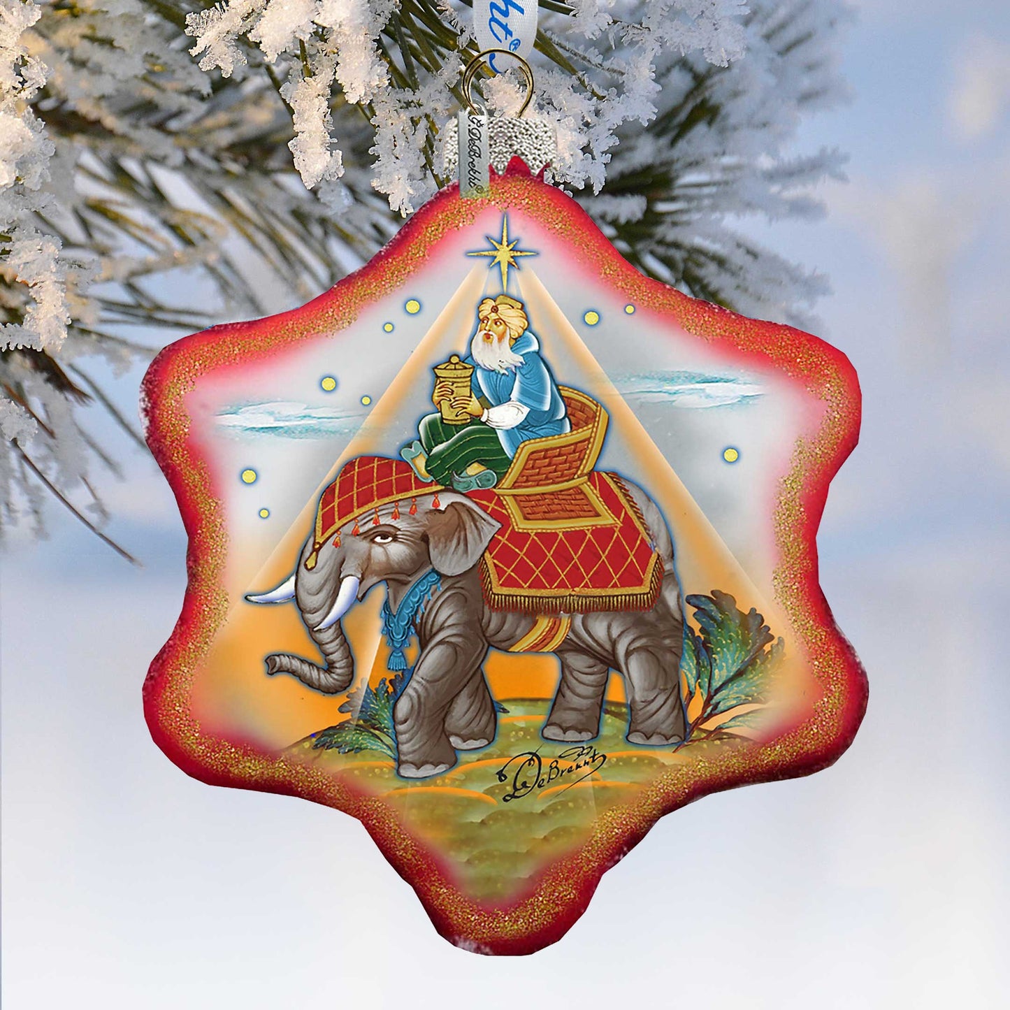 Miracle Nativity King Snowflake Ornament Holiday by Debrekht - 754-039