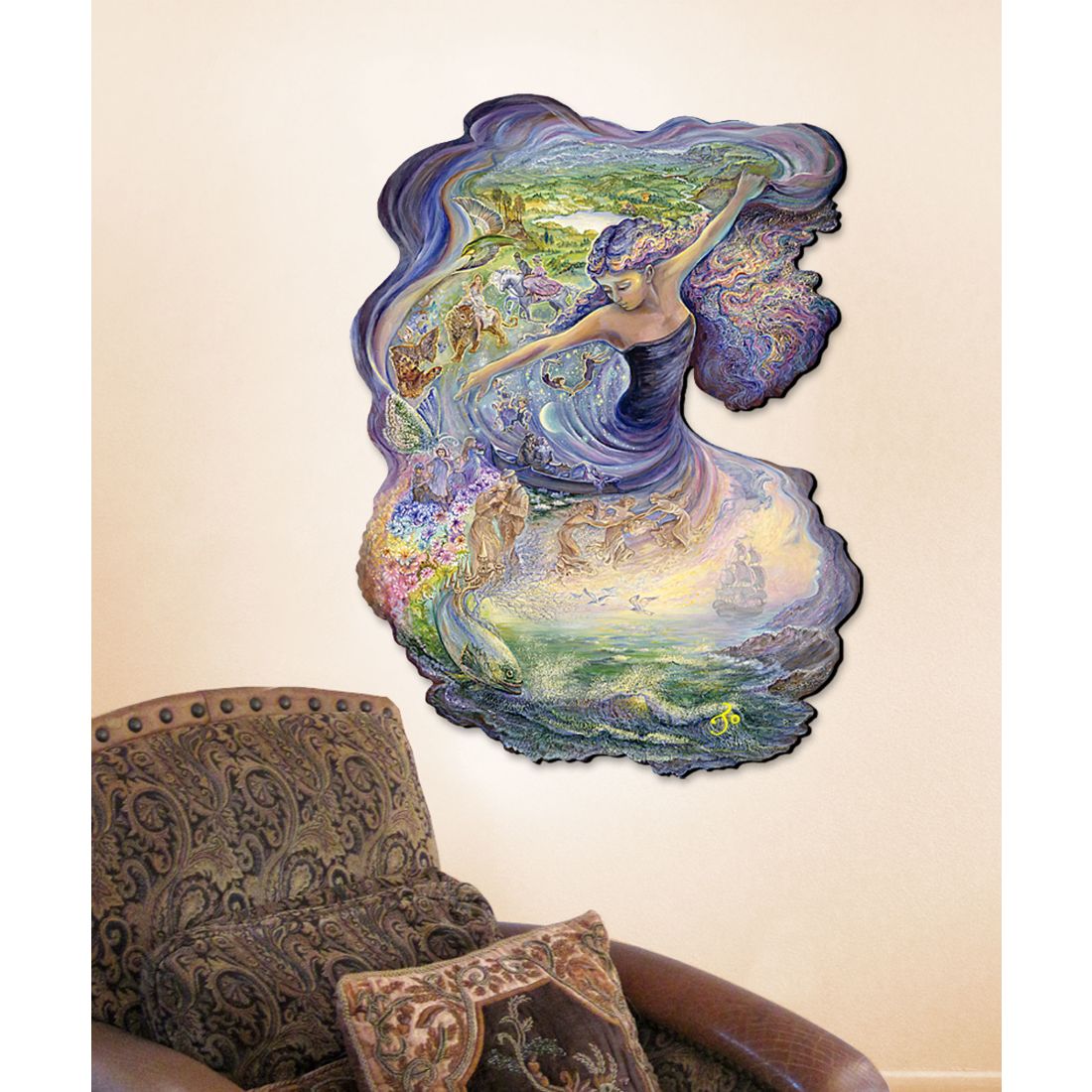 Dance of Dreams Wall Hanger by Josephine Wall - Christmas Decor - 845618H-JW