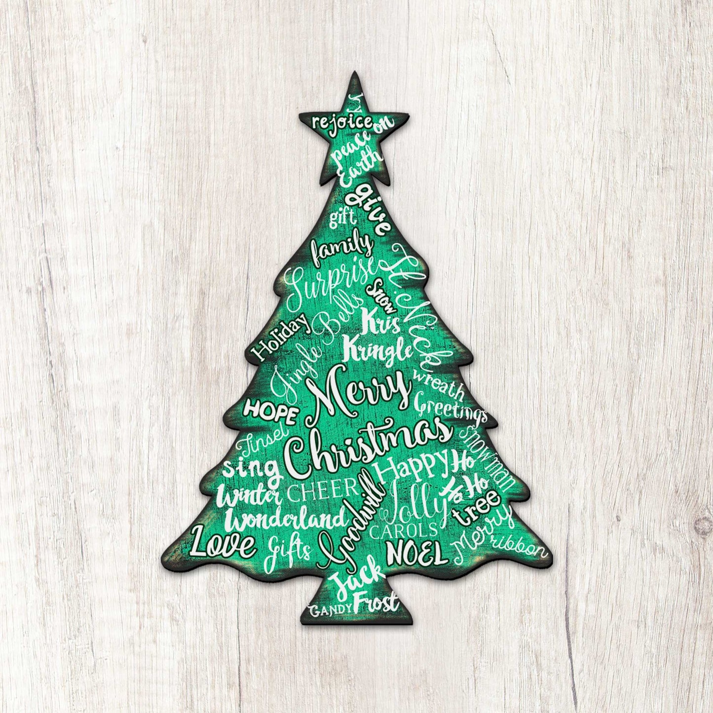 Merry Christmas Tree Holiday Door Decor - Christmas Decor - 8198112-2H