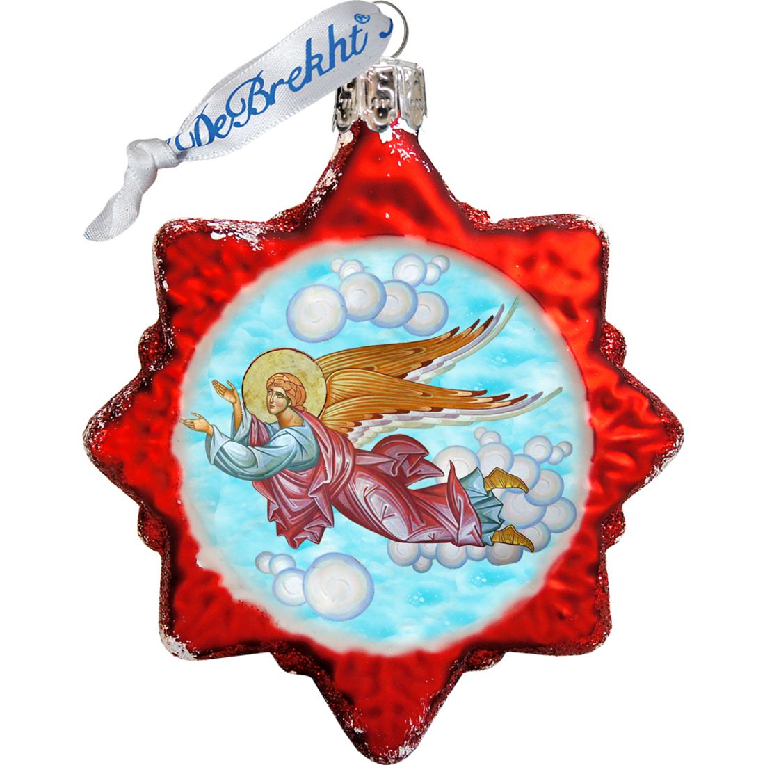 Story of Nativity Mercury Glass Ornaments Set of 3 by G. DeBrekht - Nativity Holiday Decor - 770122S3