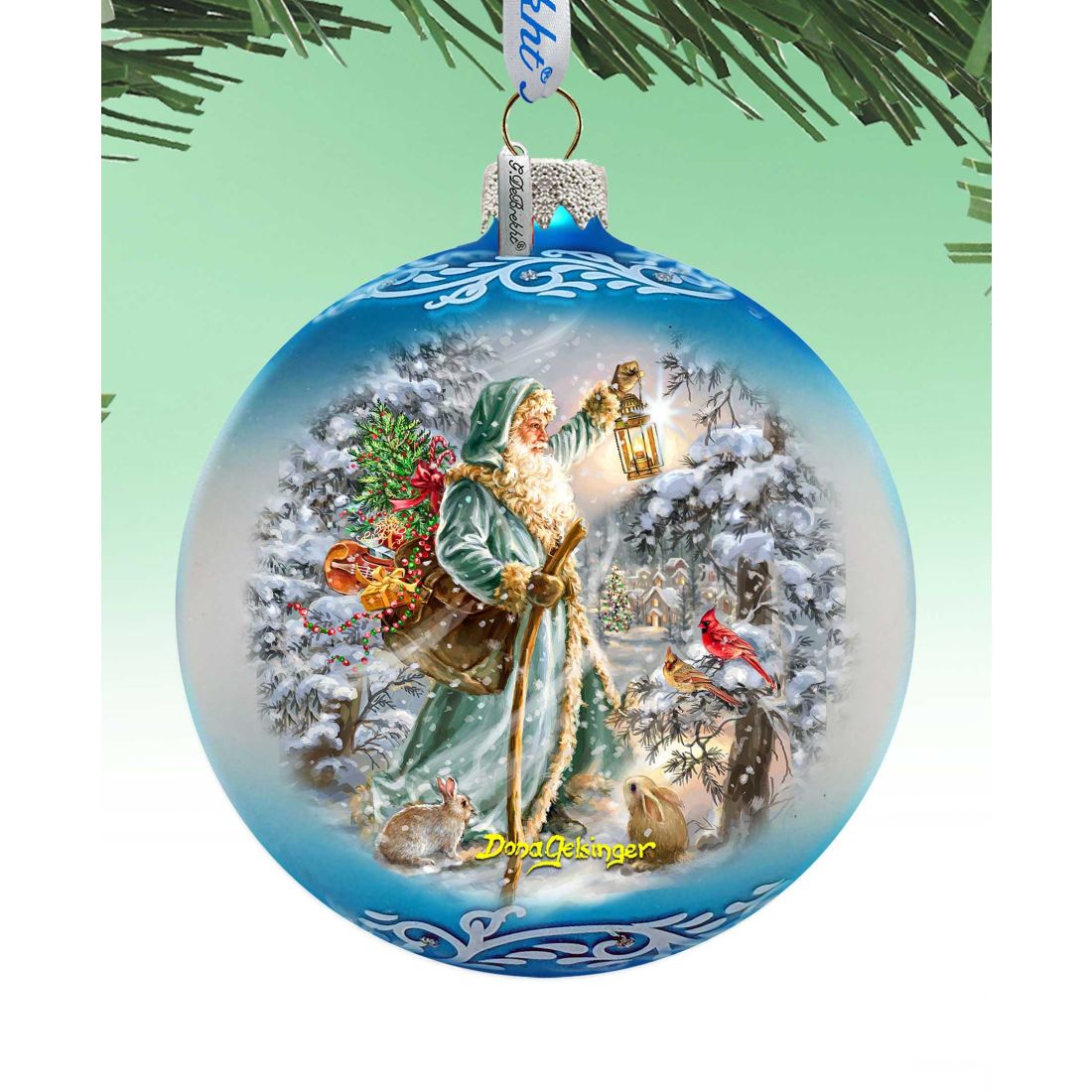 Saint Nicholas Glass Ornament Limited Edition by D. Gelsinger - Christmas Decor - 73918-DG