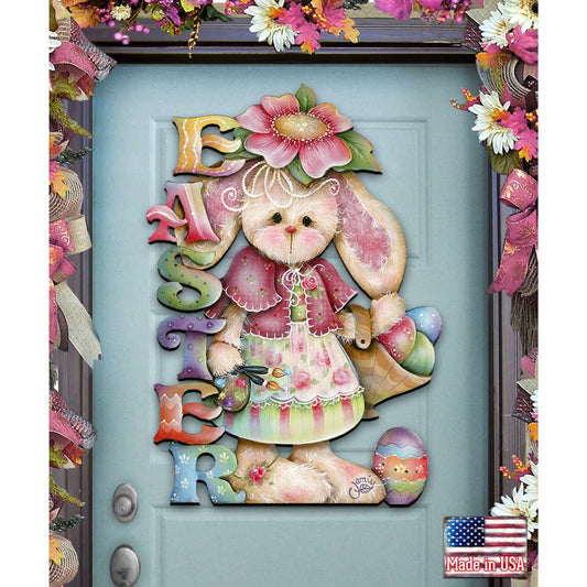 The Easter Bunny Easter Door Decor by Jamie Mills-Price - Easter Spring Decor - 8457605H