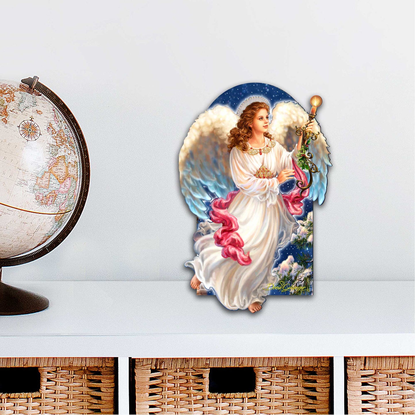 Angel of the Light Nativity Door Decor by D. Gelsinger - Nativity Holiday Decor - 8461036H-1322