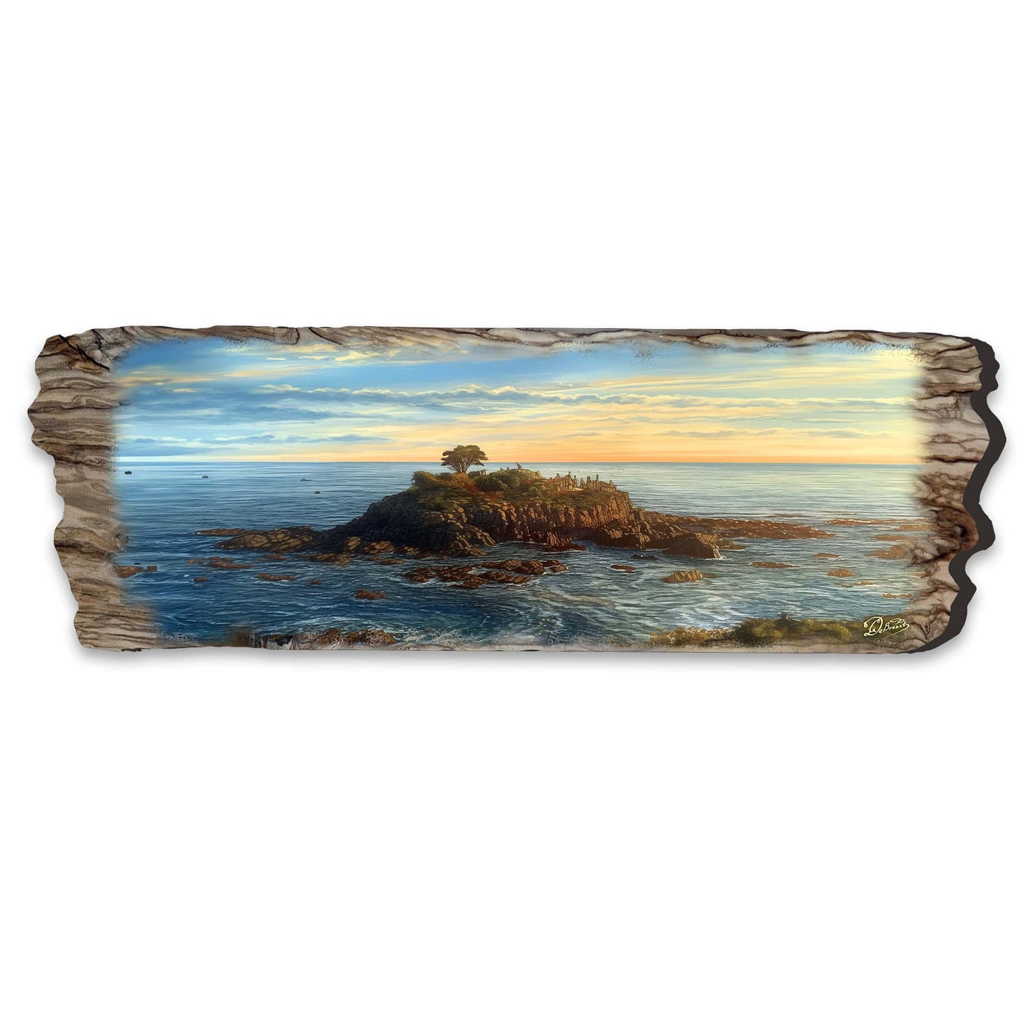 Ocean View Wooden Wall Art by G. DeBrekht Coastal Decor - 8491104W