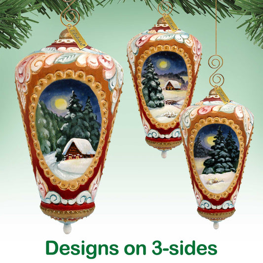 Winter Night Sculpted Ornament by G. DeBrekht - 621143