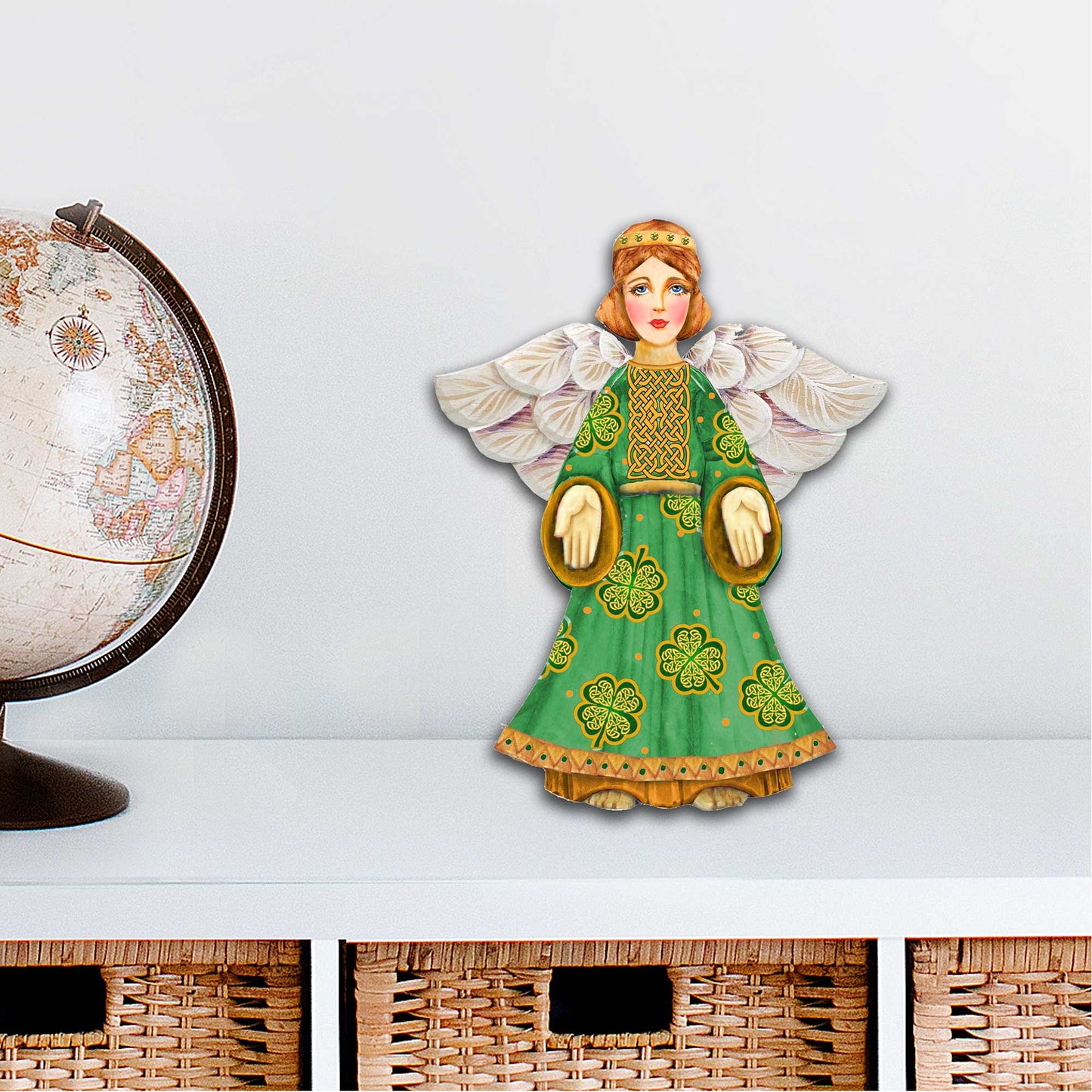 Celtic Angel Christmas Decor Hanger by G. DeBrekht - Celtic Decor - 8152723H