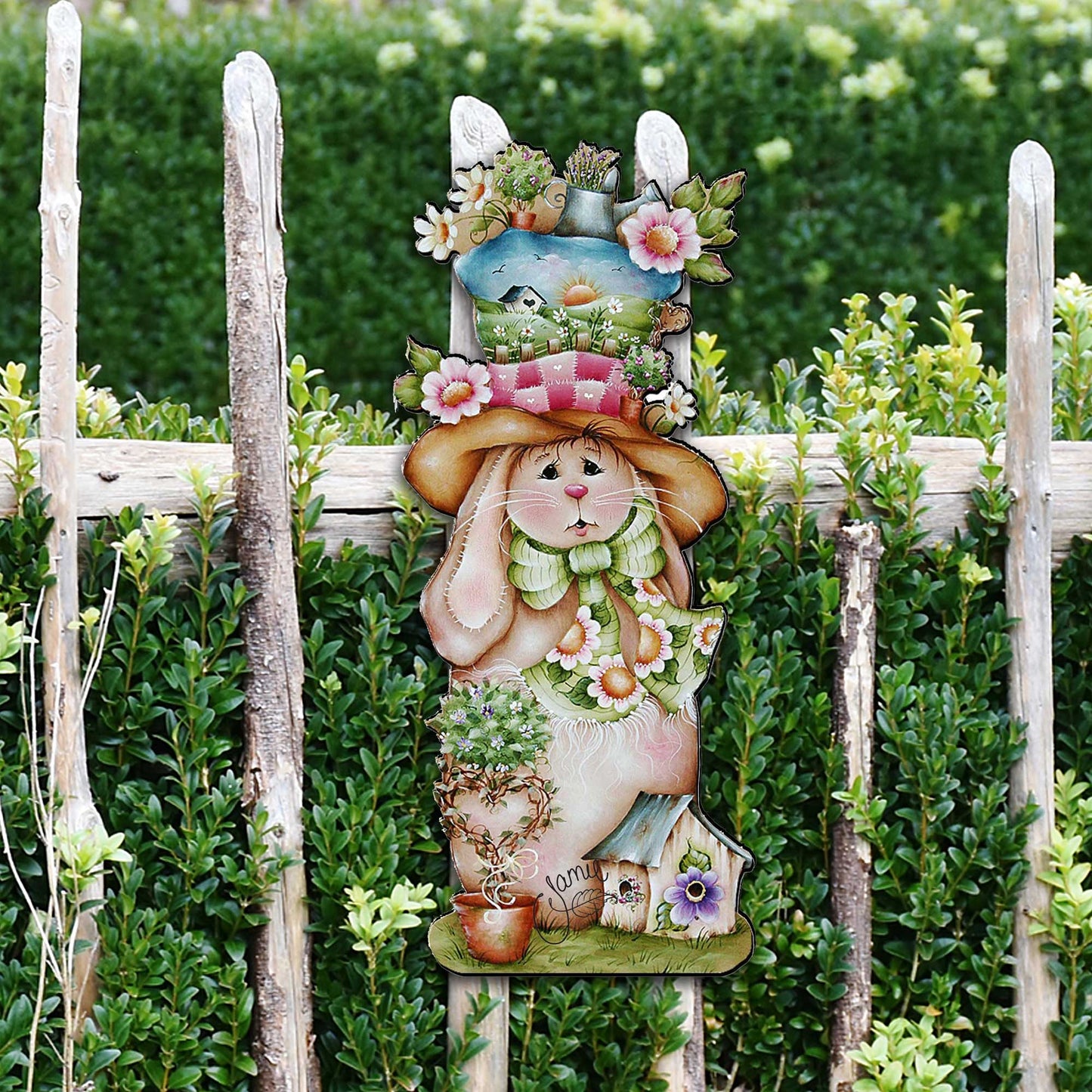 Hailey Hare Easter Door Decor by Jamie Mills-Price - Easter Spring Decor - 8457603H