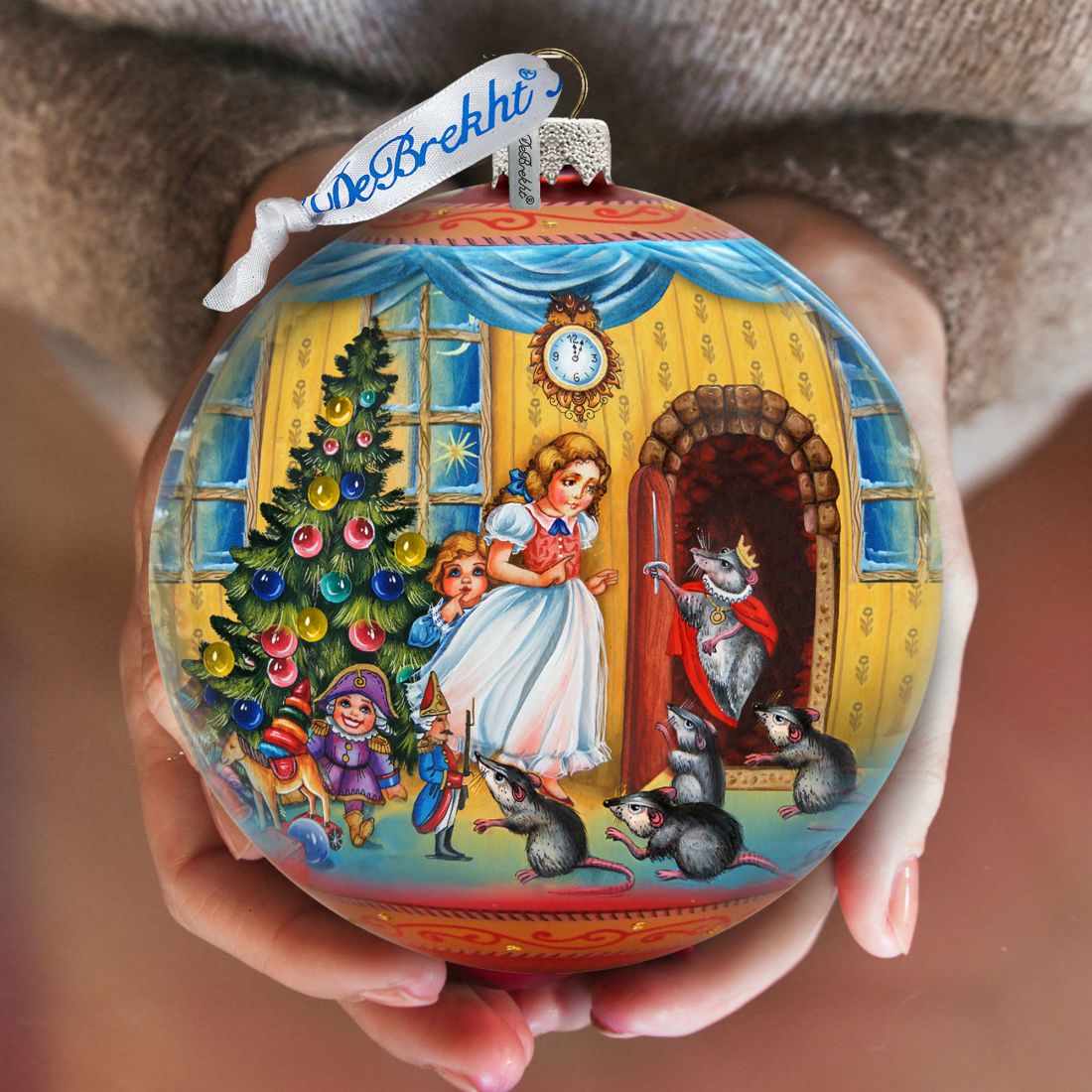Story of Clara and the Nutcracker Glass Ornament Limited Edition by G. DeBrekht - Christmas Decor - 73884