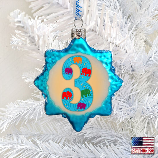 3 Mini Mercury Glass Ornament by G. DeBrekht - Love Family Kids Decor - 770003