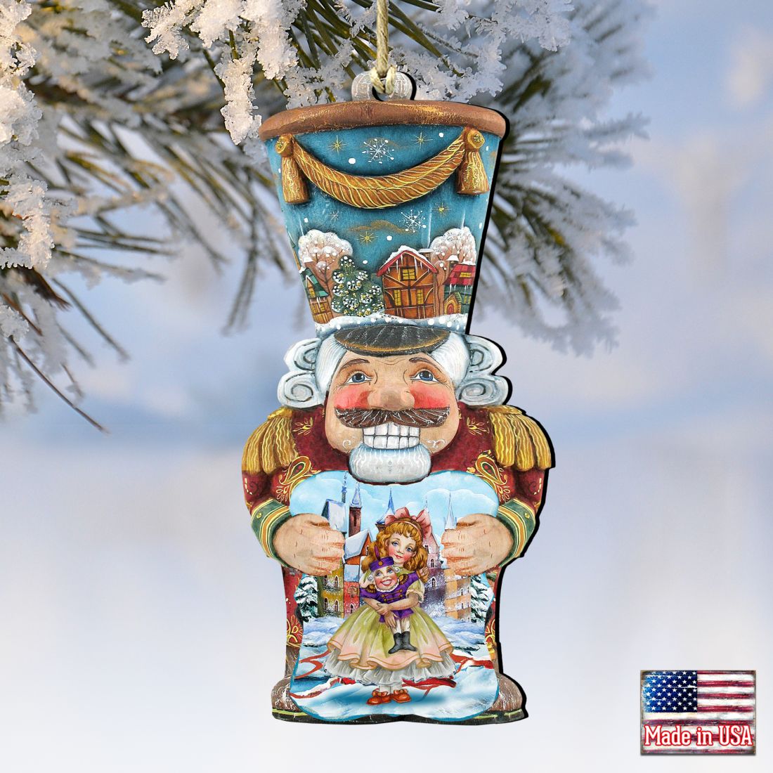 Old World Nutcracker Christmas Wooden Ornaments by G. DeBrekht - Christmas Decor - 8116430