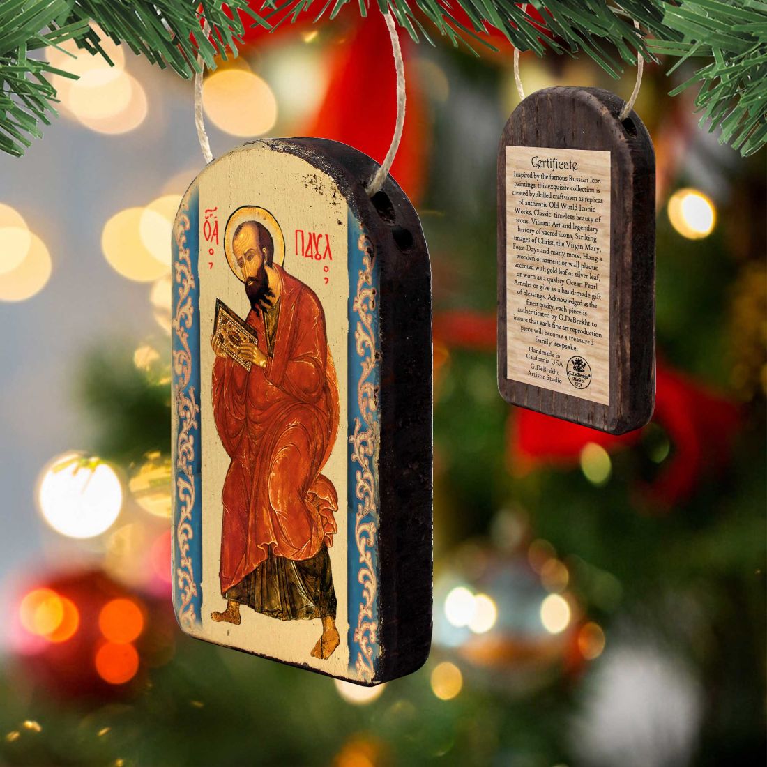 Saint Paul Religious Christian Sacred Icon Ornament - Inspirational Icon Decor - 87035