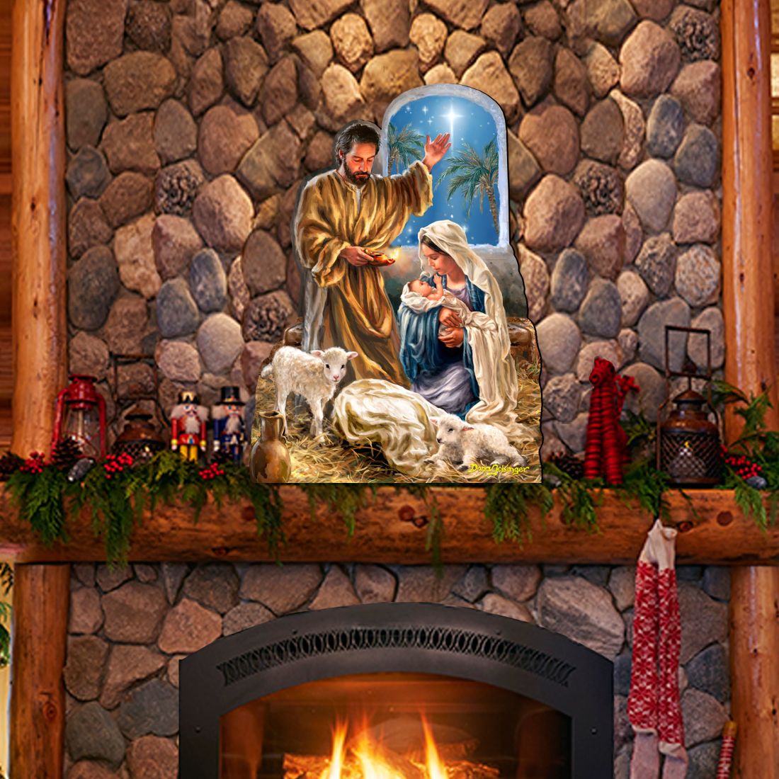 Glory to God Nativity Door Decor by D. Gelsinger - Nativity Holiday Decor - 8461045H-DG