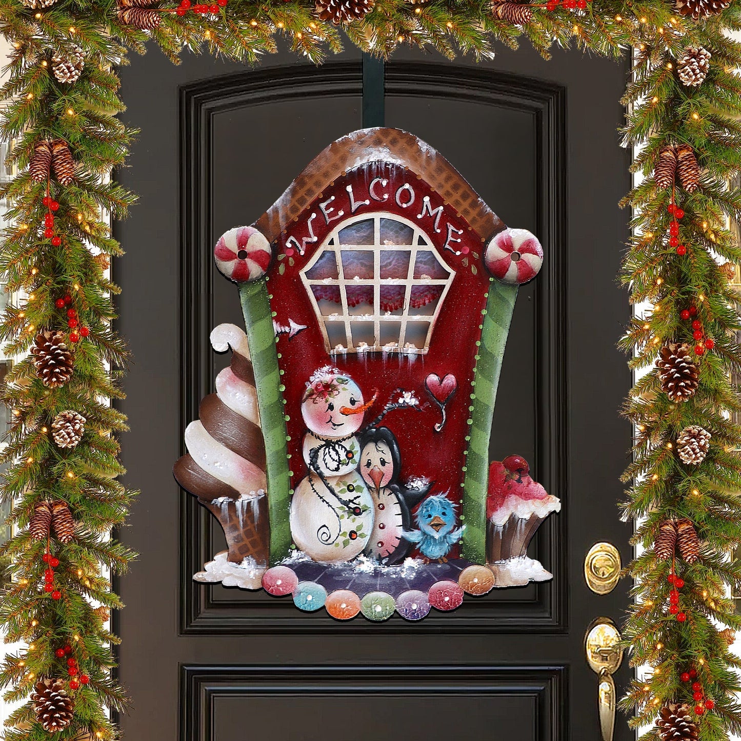 A Season of Sweet Christmas Holiday Door Decor by Jamie Mills-Price - Christmas Decor - 8611079H-MP