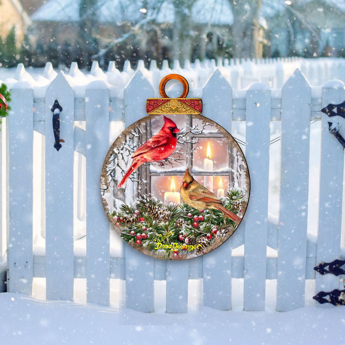 House Birds Holiday Door Decor by D. Gelsinger - Christmas Decor - 8421126H-DG