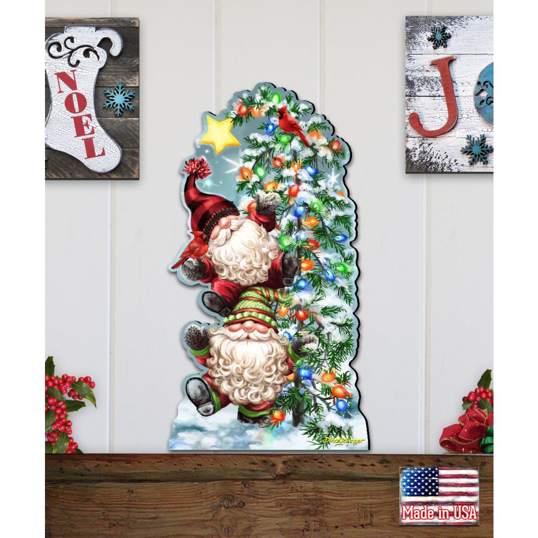 Trimming the Tree Holiday Door Decor by D. Gelsinger - Christmas Decor - 8461064H-DG